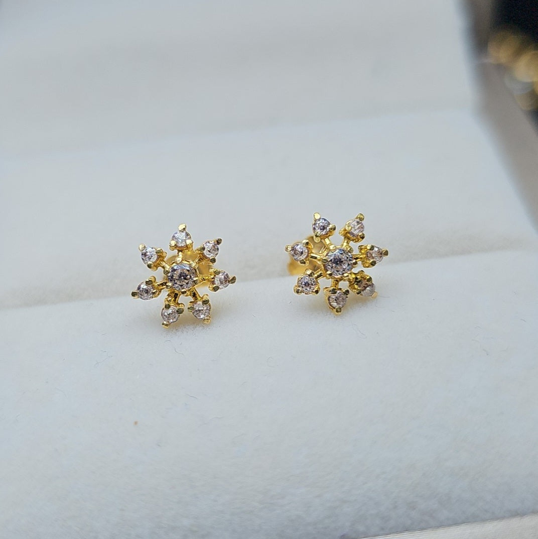 sunflower Ear studs 21.ct