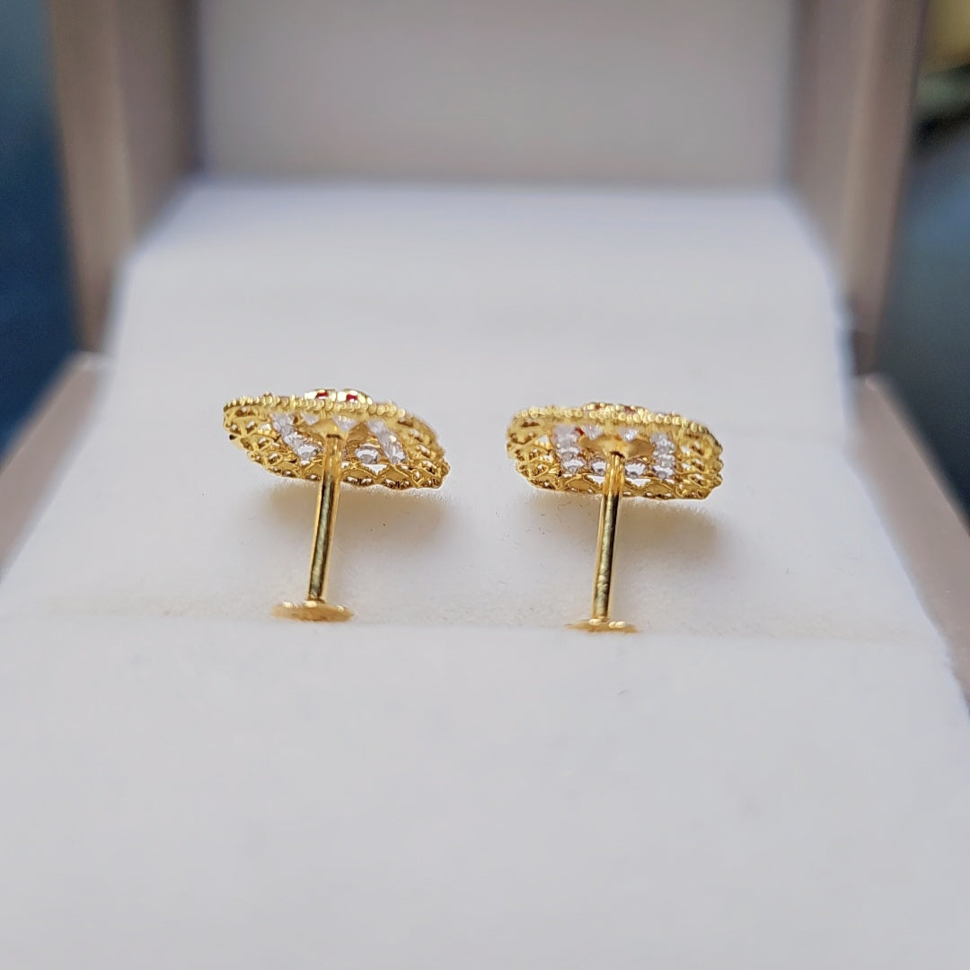 Royal Ear studs 21.ct