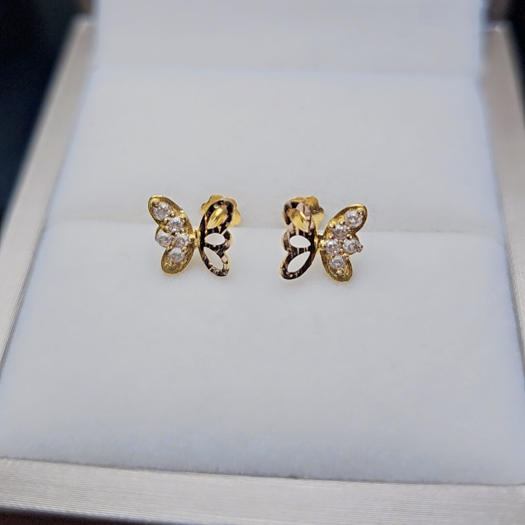 Butterfly Ear studs 21.ct