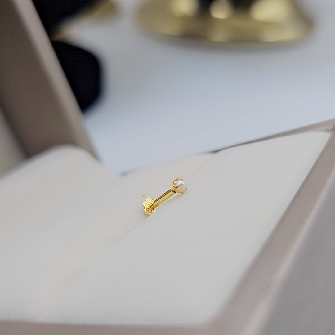 Nose pin pearl style