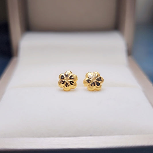 flower Ear studs 21.ct