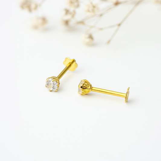 Single stone Earstuds